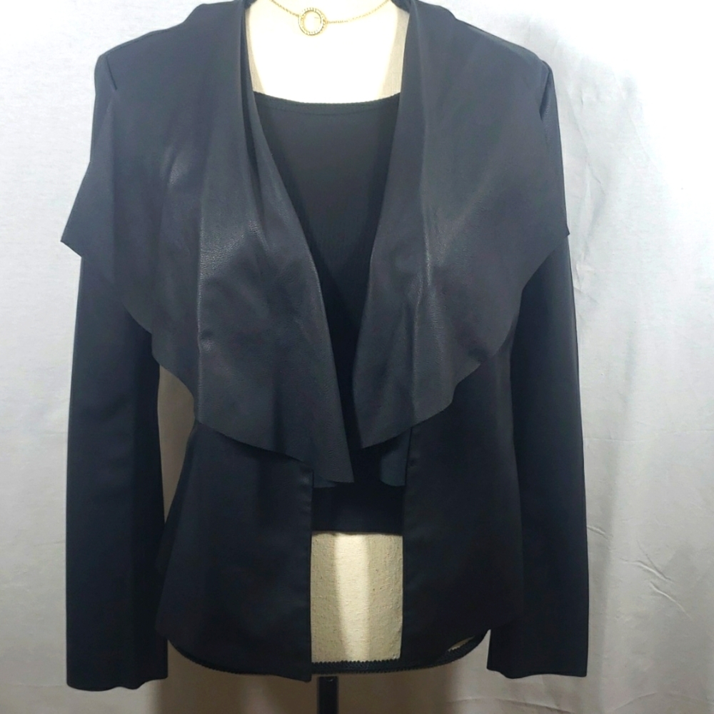 Zara Basic Women's Faux Leather Jacket, Size Medium